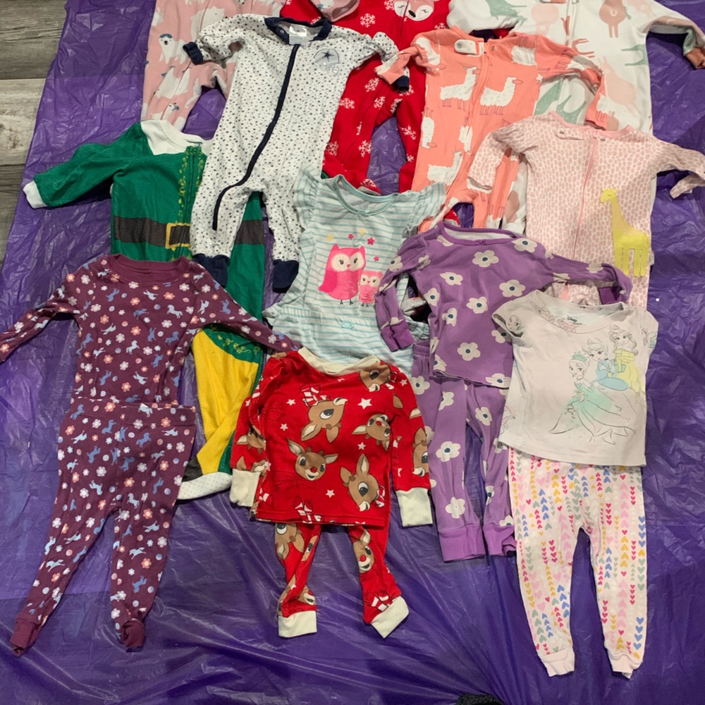 Carter's Kids Pajama Sets - Red, Purple, Pink, Green, White
